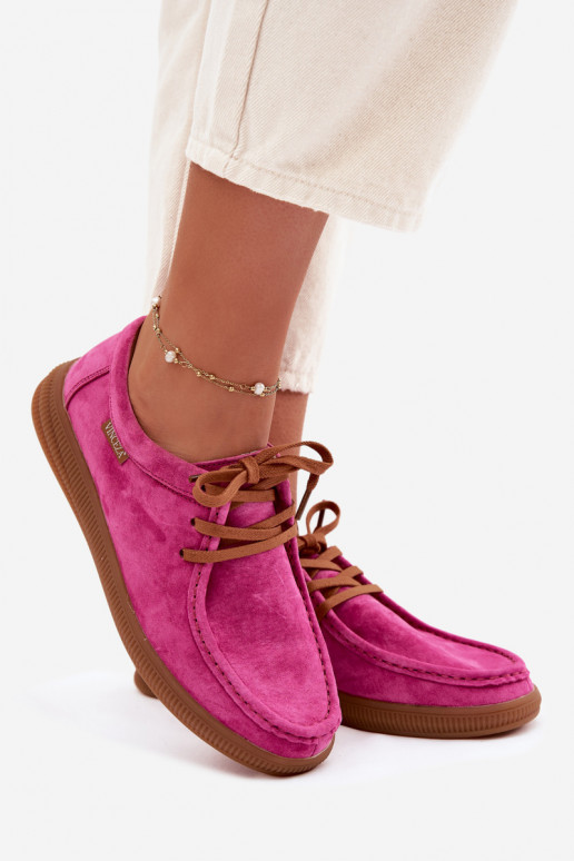 Vinceza 95391 Fuchsia Suede Leather Shoes