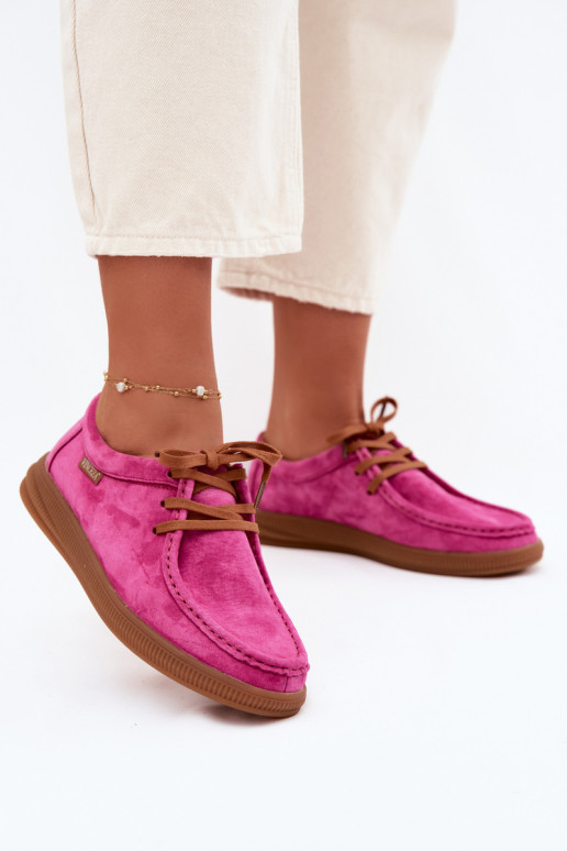 Vinceza 95391 Fuchsia Suede Leather Shoes