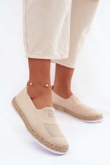 Espadryle Damskie Vinceza 13659 Beżowe 2