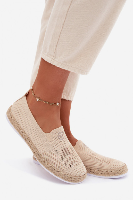 Espadryle Damskie Vinceza 13659 Beżowe