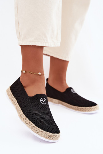 Espadryle Damskie Vinceza 13659 Czarne 2