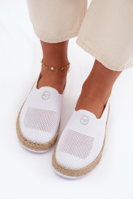 Espadryle Damskie Vinceza 13659 Białe