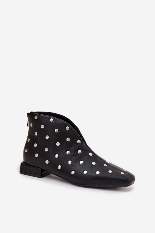 Women's ankle boots with delicate heels black Elvienne