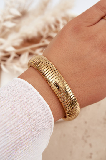 Large Gold Stainless Steel Women's Bracelet