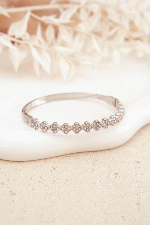 Silver Women's Bracelet with Zirconia