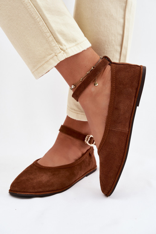 BalerinywithNaturalnego Zamszu Big Star TT274211 Camel