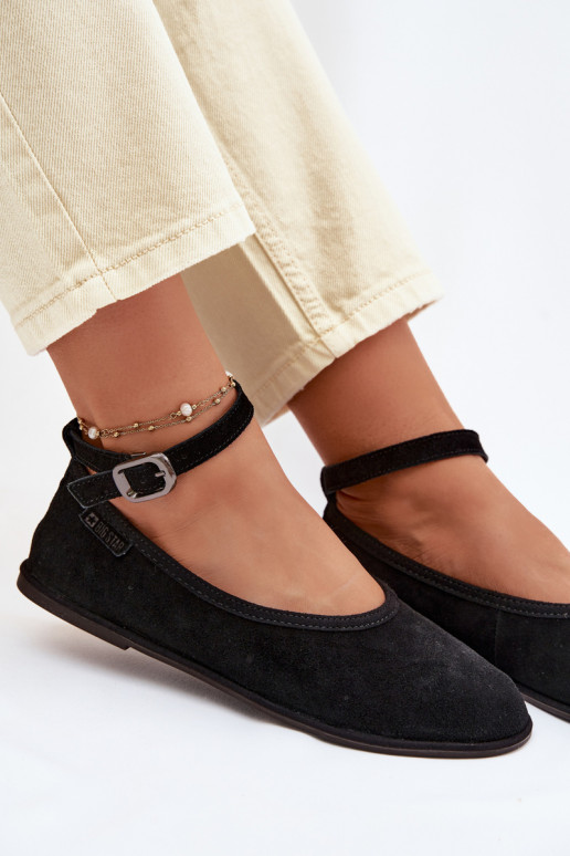 Big Star Natural Suede Ballerinas TT274212 Black