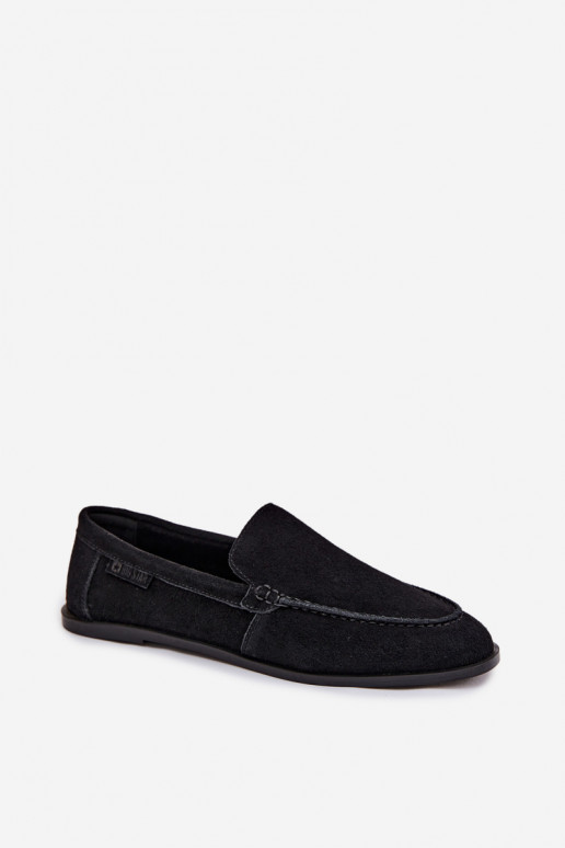 Women's Suede Loafers Big Star TT274209 Black