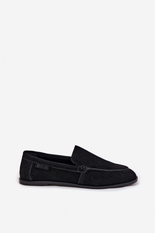 Women's Suede Loafers Big Star TT274209 Black