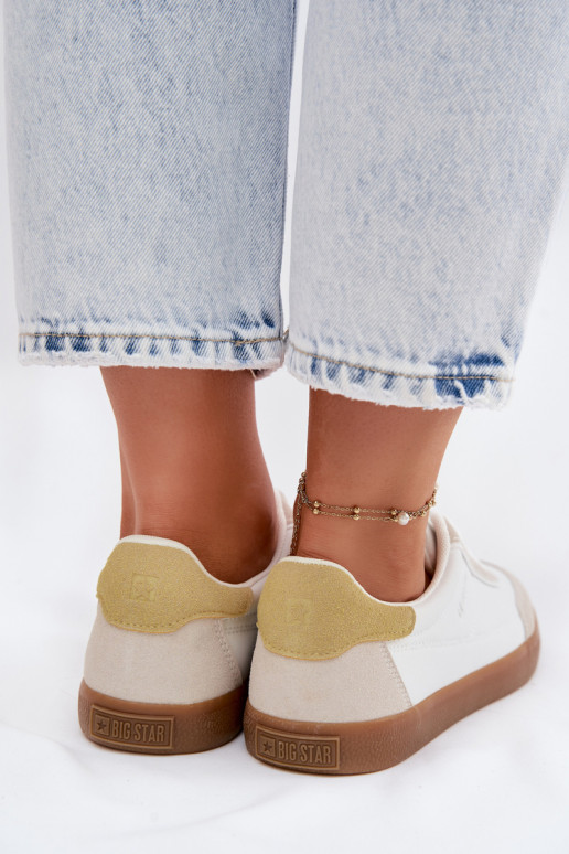 Sneakersy DamskiewithEko Skóry Big Star TT274310 Białe