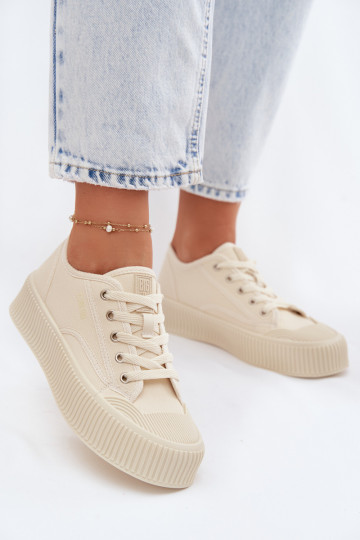 Women's Platform Sneakers Big Star TT274271 Beige 2
