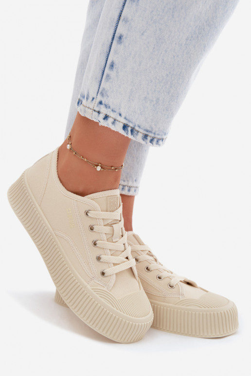 Women's Platform Sneakers Big Star TT274271 Beige