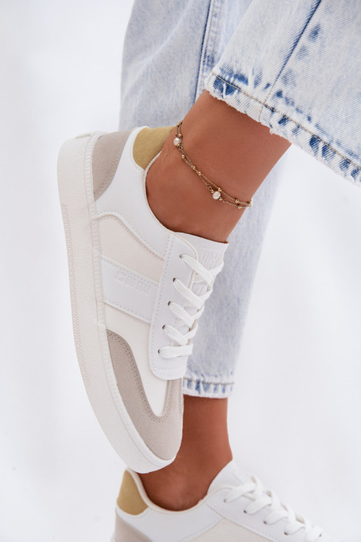 Sneakersy Damskie Niskie Big Star TT274767 Białe