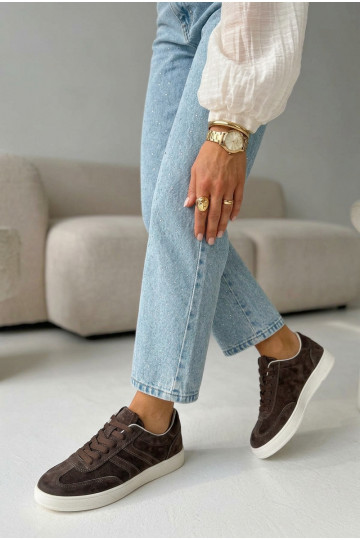 Vinceza Suede Sneakers 95400 Chocolate