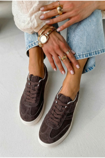 Vinceza Suede Sneakers 95400 Chocolate 2