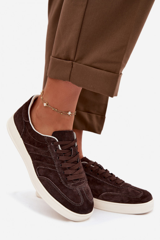 SneakersywithZamszu Vinceza 95400 Czekoladowe