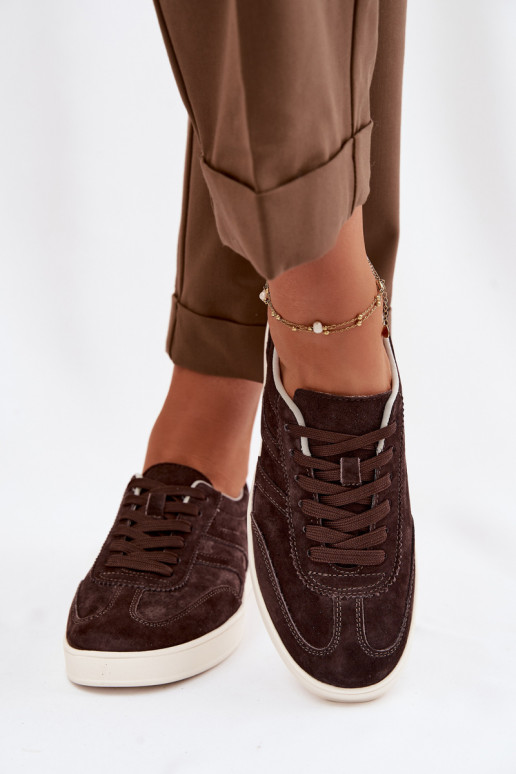 Vinceza Suede Sneakers 95400 Chocolate