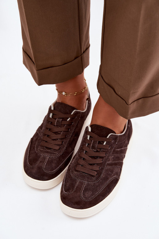 Vinceza Suede Sneakers 95400 Chocolate