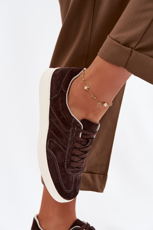 Vinceza Suede Sneakers 95400 Chocolate