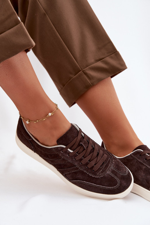 Vinceza Suede Sneakers 95400 Chocolate