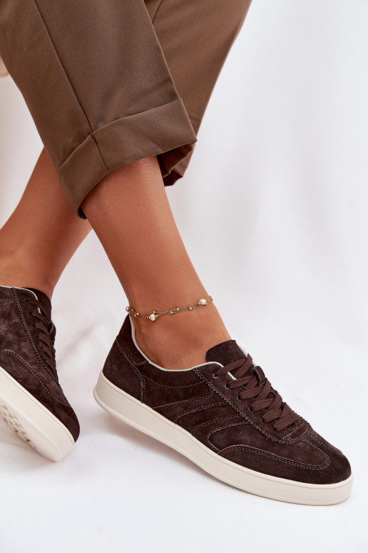 Vinceza Suede Sneakers 95400 Chocolate