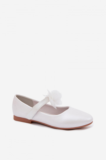 Children's Ballerinas Vinceza 13277 White Pearlized