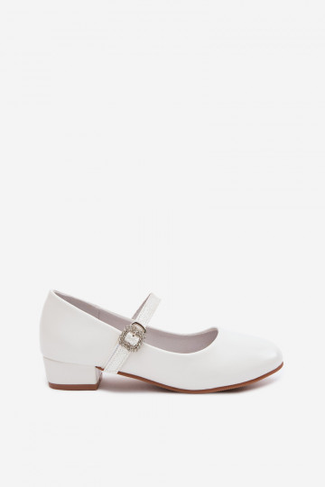 Children's Ballerinas With Glitter Strap Vinceza 13291 White 2