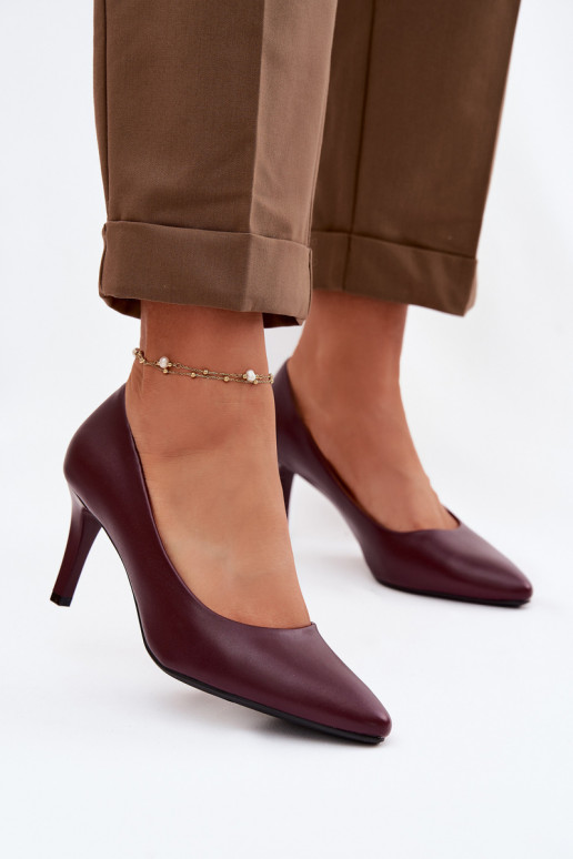 Sergio Leone Eko Leather Red High Heels