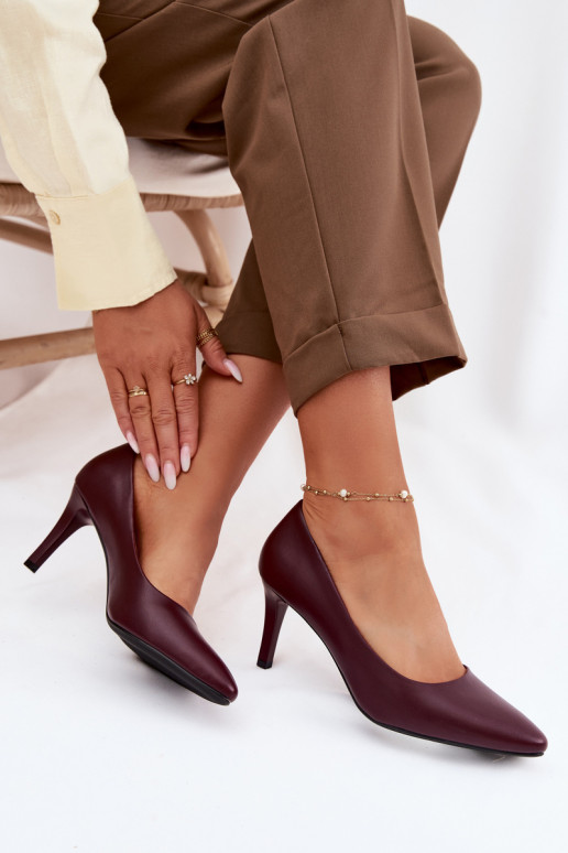 Sergio Leone Eko Leather Red High Heels