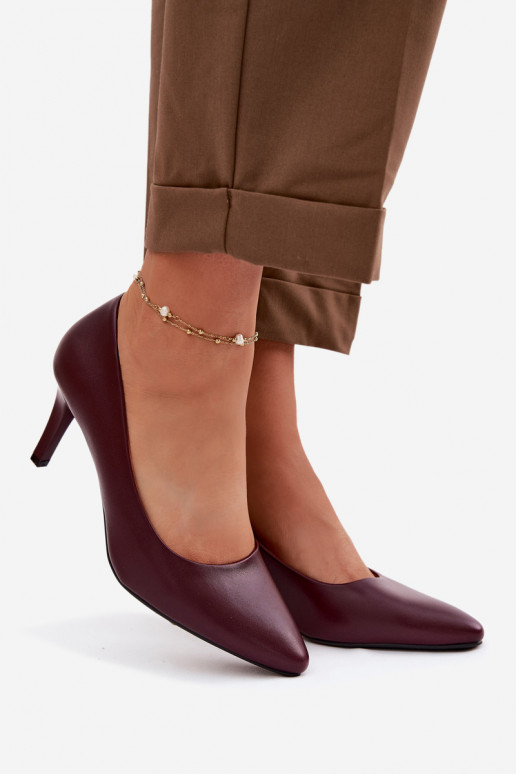 Sergio Leone Eko Leather Red High Heels