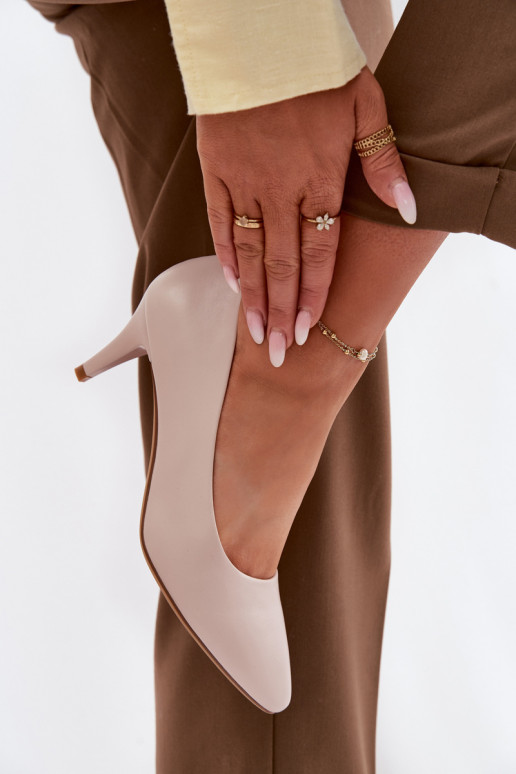 CzółenkawithEko Skóry Sergio Leone Jasnoszare