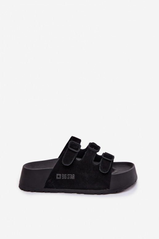 Women's Platform Sandals With Straps Big Star TT274531 Black