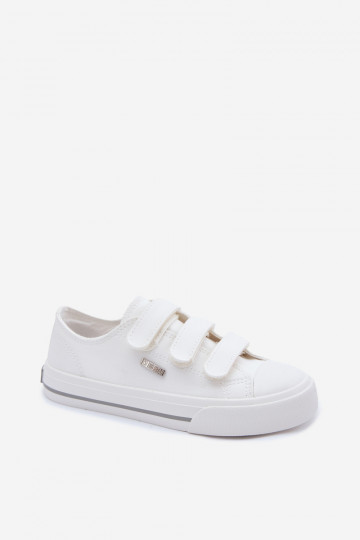Children's Velcro Sneakers Big Star TT374169 White