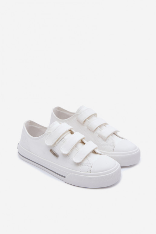 Children's Velcro Sneakers Big Star TT374169 White