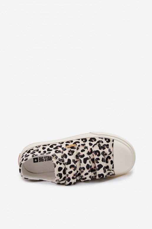 Children's Velcro Sneakers Big Star TT374171 Leopard