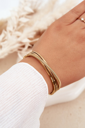 Women's Stainless Steel Gold Bracelet