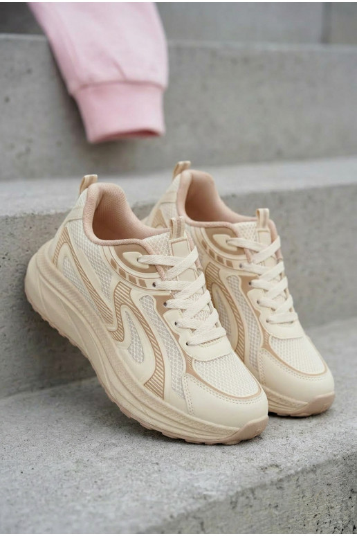 Women's Sports Sneakers Big Star TT274326 HI-POLY SYSTEM Beige