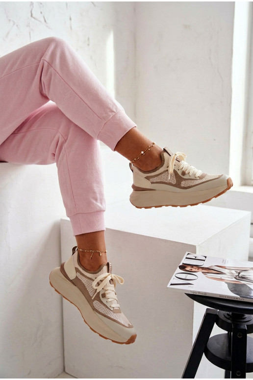 Women's Sports Shoes Big Star TT274571 HI-POLY SYSTEM Beige