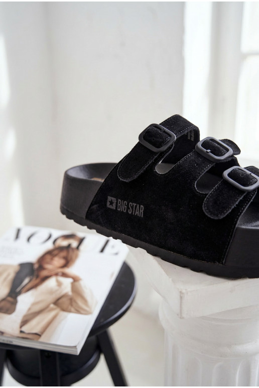 Women's Platform Sandals With Straps Big Star TT274531 Black