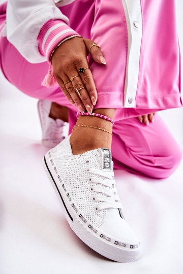 Women's Openwork Sneakers Big Star White FF274024 2