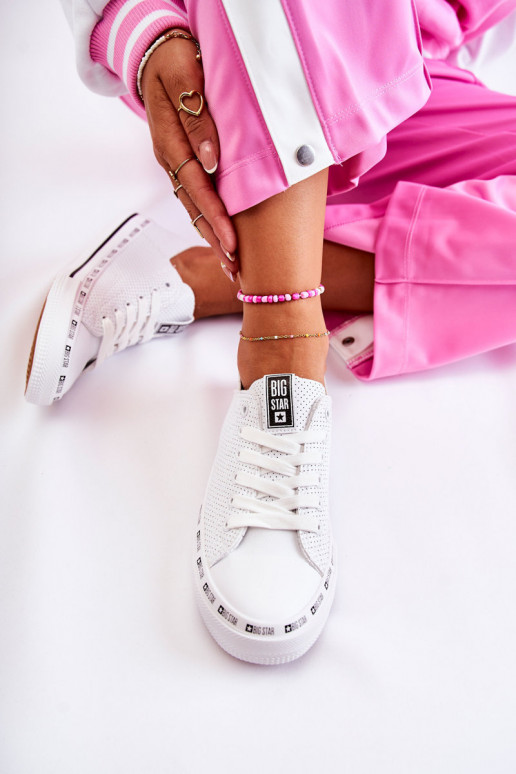 Women's Openwork Sneakers Big Star White FF274024