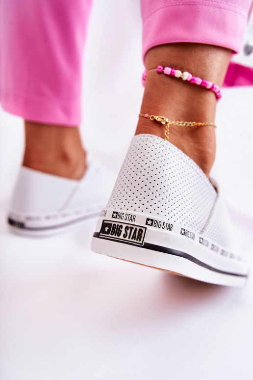 Women's Openwork Sneakers Big Star White FF274024