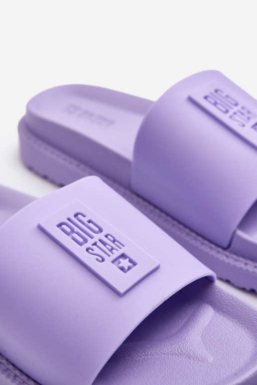 Klapki Damskie Big Star LL274426 Fioletowe