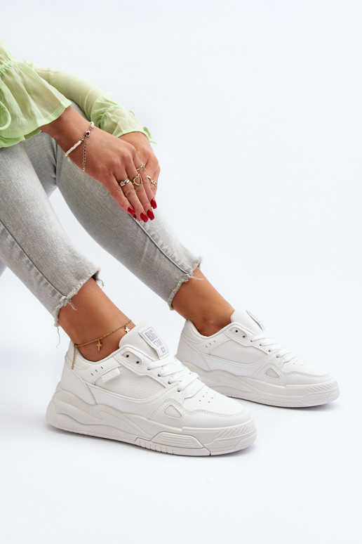 Damskie Sneakersy Big Star NN274667 Białe