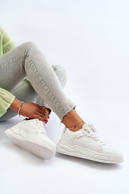 Damskie Sneakersy Big Star NN274667 Białe