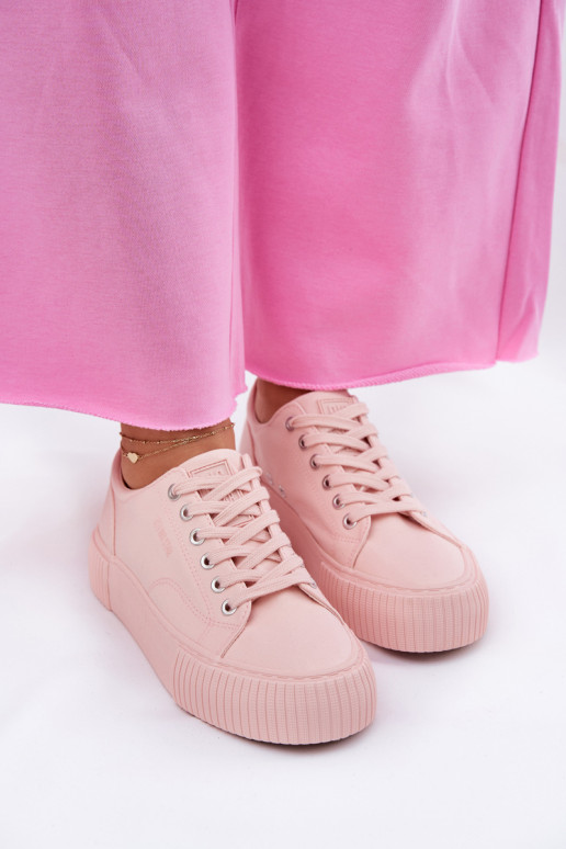 Women's Fabric Sneakers Big Star RR274404 Pink
