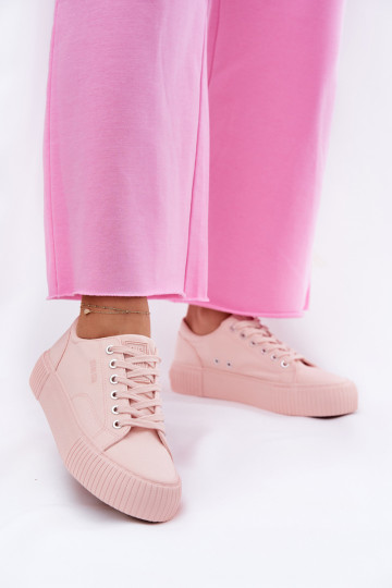 Women's Fabric Sneakers Big Star RR274404 Pink 2