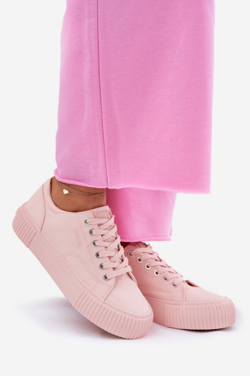 Women's Fabric Sneakers Big Star RR274404 Pink