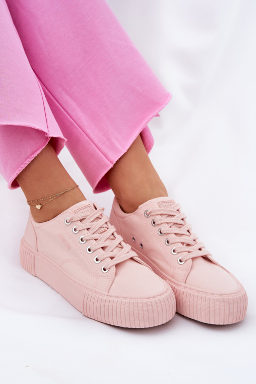Women's Fabric Sneakers Big Star RR274404 Pink