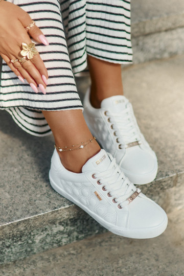 Women's Sneakers From Eco Leather Big Star RR274322 White